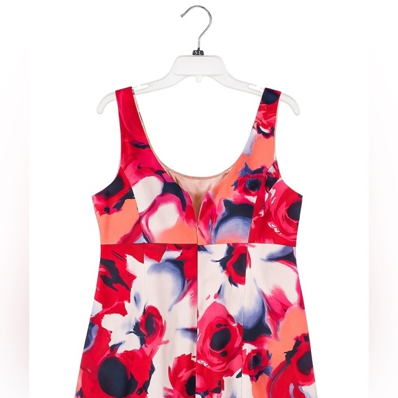 New York & Company Floral Sleeveless Dress Size 10 | Summer Retro Style Beach - Picture 5 of 5